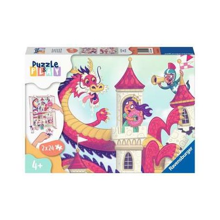 2 casse-têtes 24 morceaux -PUZZLE & PLAY - LE ROYAUME