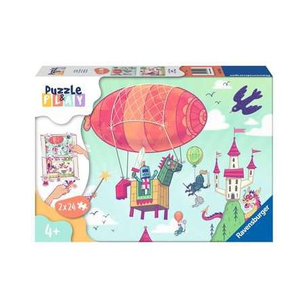 2 casse-têtes 24 morceaux -PUZZLE & PLAY  - FÊTE AU ROYAUME