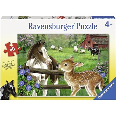 Children’s Jigsaw Puzzle Ravensburger - New Neighbors - 60 Pieces Puzzle