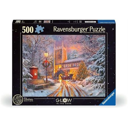 Casse-tête Ravensburger – Brille dans le noir : Noël magique – 500 pièces