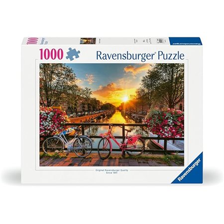 Jigsaw Puzzle RFavensburger - Bicycles in Amsterdam - 1000 Pieces Puzzle