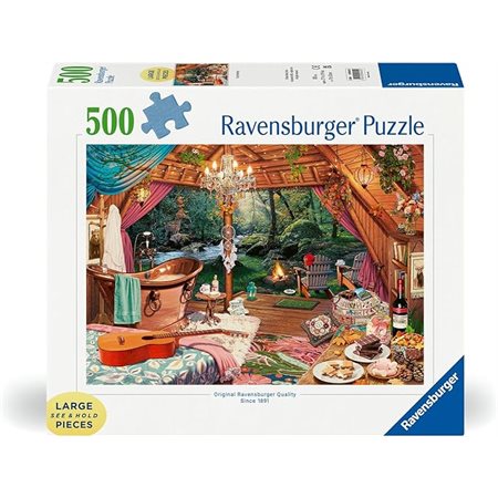 Jigsaw Puzzle Ravensburger - Cozy Glamping - 500 Pieces Puzzle
