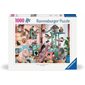 Casse-tête Ravensburger - Arbre à chats paradisiaque – 1000 pièces