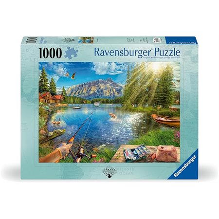 Casse-tête Ravensburger - La vie au bord du lac – 1000 pièces