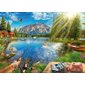 Casse-tête Ravensburger - La vie au bord du lac – 1000 pièces