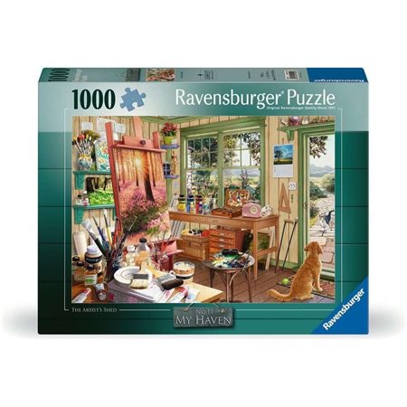 Casse-tête Ravensburger - My heaven : L'atelier de l'artiste - 1000 pièces