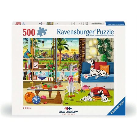 Casse-tête Ravensburger - Les animaux de Palm Springs - 500 pièces