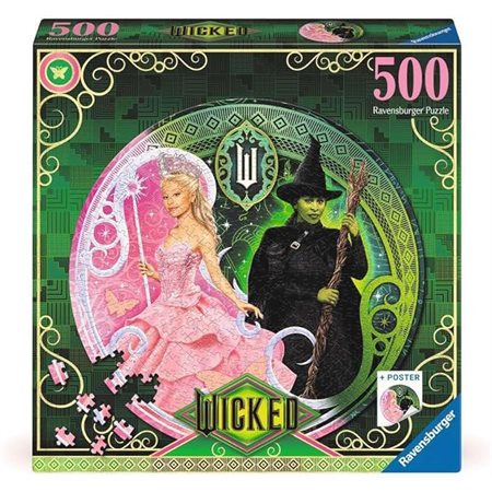 Jigsaw Puzzle Ravensbruger - Wicked: A Story of Two Halves - 500 Pieces Puzzle
