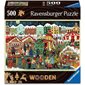 Casse-tête en bois Ravensburger - Le marché de Noël - 500 pièces