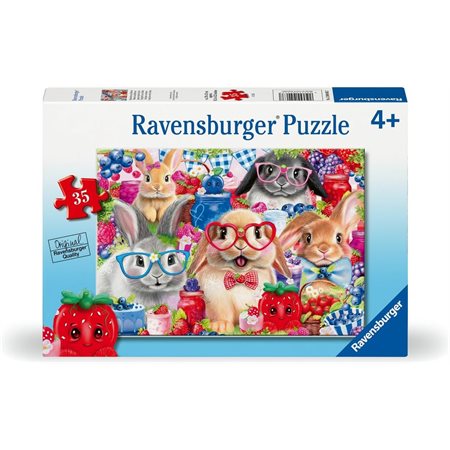 Casse-tête Ravensburger – Lapins et baies – 35 pièces