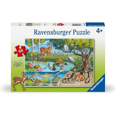 Ravensburger Children’s Jigsaw Puzzle Animals Above and Below - 60 Pieces