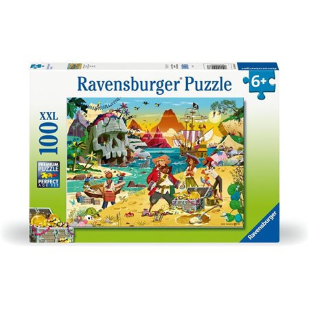 Casse-tête Ravensburger - Le trésor des pirates - 100 pièces XXL