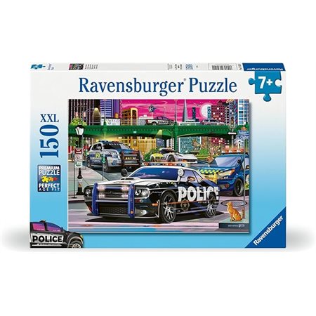 Children’s Jigsaw Puzzle Ravensburger - Police on Patrol - 150 Pieces Puzzle