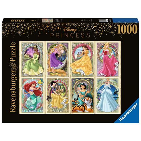 Casse-tête 1000 morceaux -  DISNEY PRINCESSES ART NOUVEAU