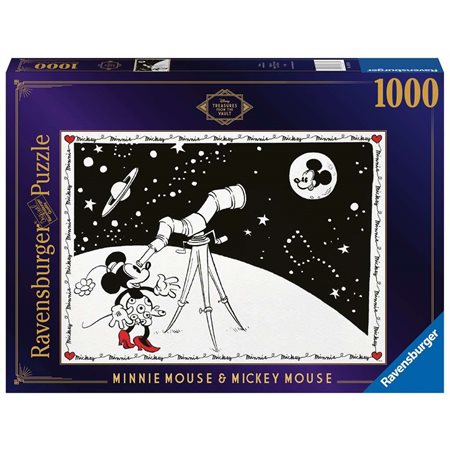 Casse-tête 1000 morceaux - Minnie Mouse et Mickey Mouse