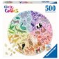 Casse-tête 500 morceaux -  CERCLE DES COULEURS : ANIMAUX