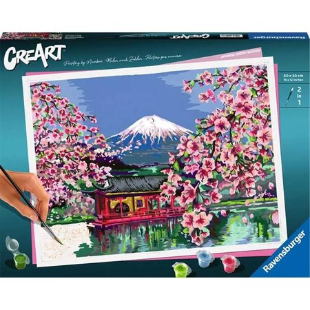CreArt Paint-by-Numbers: Japanese Cherry Blossoms