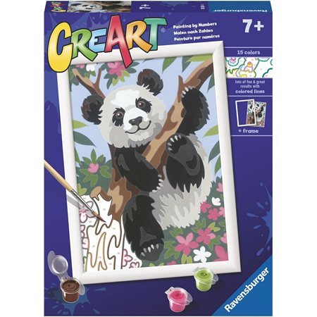 CreArt Paint-by-Numbers: Playful Panda
