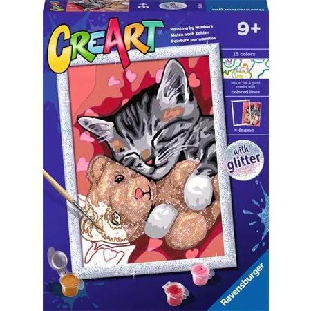 CreArt Paint-by-Numbers: Peaceful Kitten