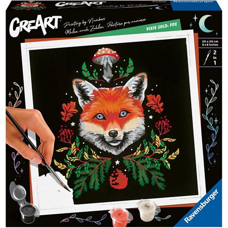 CreArt Paint-by-Numbers: Pixie Cold - Fox