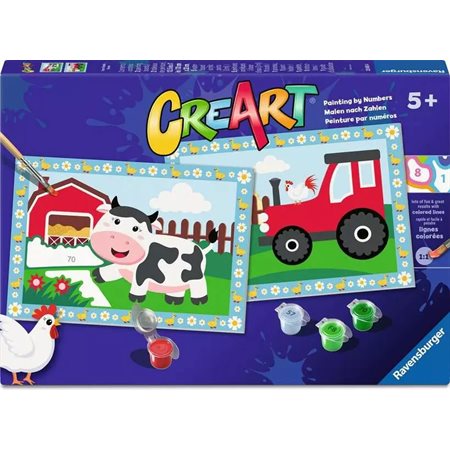 CreArt Paint-by-Numbers: The Farm