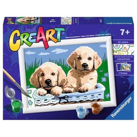 CREART PEINT. A # ADORABLES CHIOTS