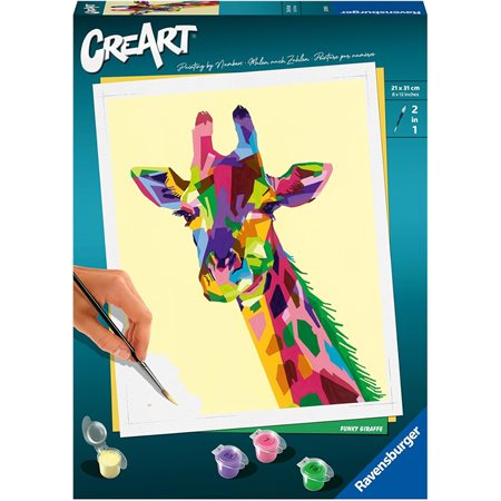 CreArt Paint-by-Numbers: Funky Giraffe
