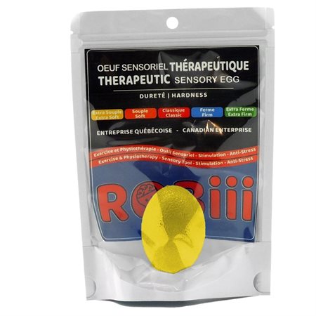 Oeuf sensoriel Robii - x-souple - jaune