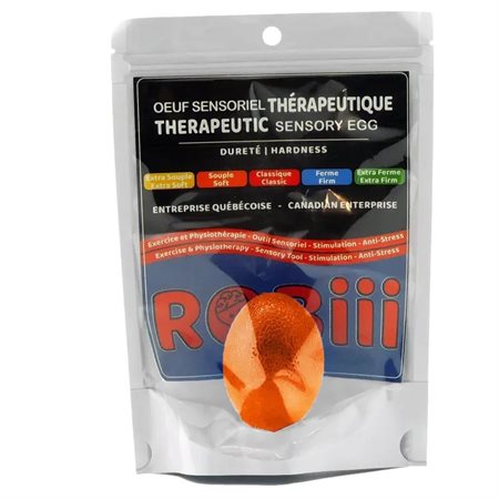 Oeuf sensoriel Robii - souple - orange