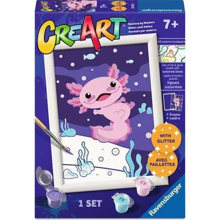Peinture à numéro CreArt : Axolotl