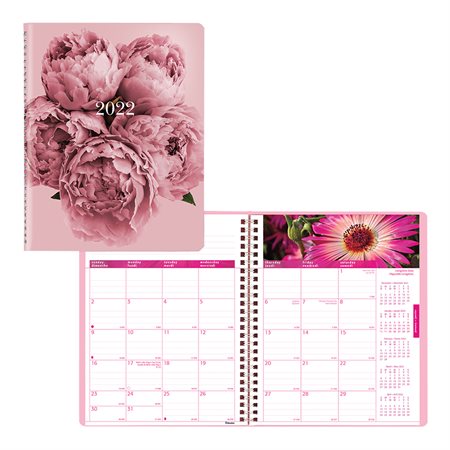 Pink Daisy Monthly Diary (2025)