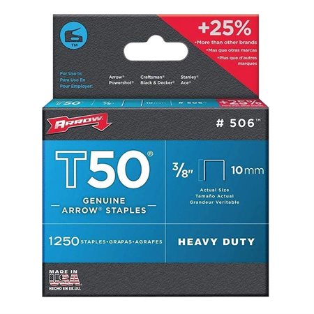 Agrafes T50® 3 / 8”