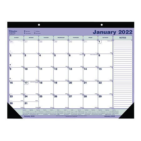 Calendrier sous-main mensuel (2025) 21-1 / 4 x 16 po anglais