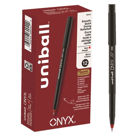 Onyx Rollerball Pens 0.5 mm red