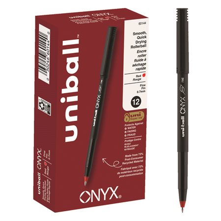 Onyx Rollerball Pens 0.7 mm red