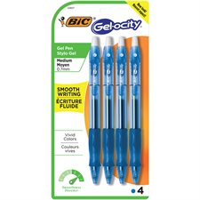 Stylos à bille roulante rétractable Gel-Ocity™ Original Paquet de 4 bleu