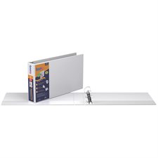 Reliure de présentation format tabloïd Deluxe QuickFit® Blanc 2 po