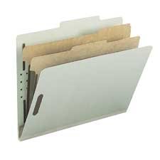 Recycled Letter Classification Folder Letter size grey / green