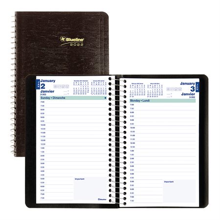 Daily Diary (2025) Soft cover, Bilingual black