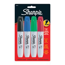 Marqueur permanent Sharpie® Paquet de 4 couleurs variées