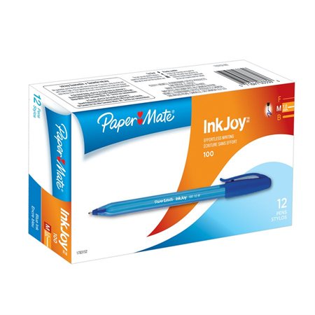 Stylos à bille InkJoy™ 100 Boîte de 12 bleu