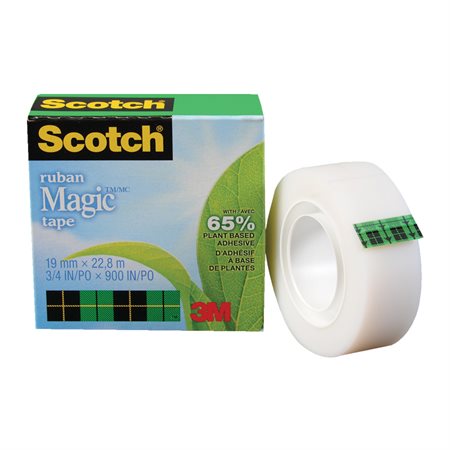 Scotch® Magic™ Invisible Adhesive Tape Refill, pkg 2 19 mm x 22.8 m