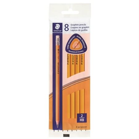 Staedtler Triangular Graphite Extruded Pencils #2 HB - Pack of 8