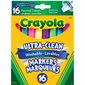 Marqueurs lavables Ultra-Clean Pointe Large couleurs classiques - boîte de 16