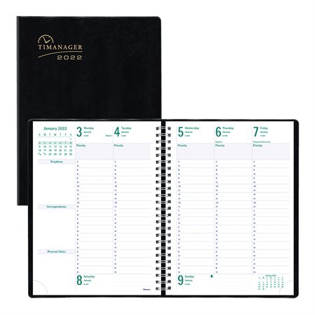 5-day Timanager® Weekly Diary (2025) 10-1 / 4 x 7-5 / 8 in. English