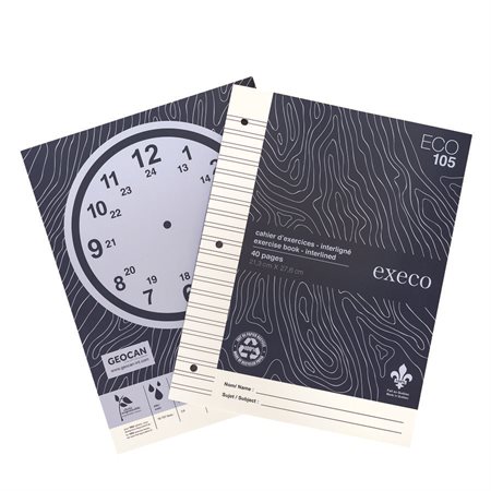 GeoEco Exercise Book Interlined, blue.