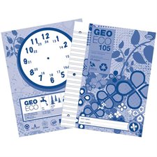 GeoEco Exercise Book Interlined, blue.