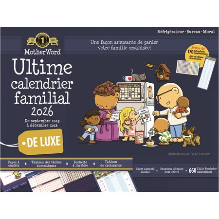MotherWord® Family Fridge Calendar (2025-2026) French