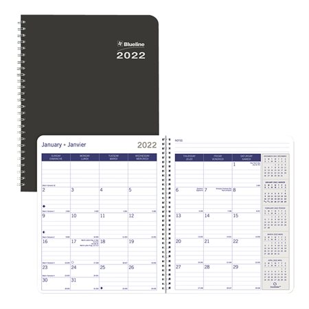 DuraGlobe™ Monthly Diary (2025) Semi-flexible cover