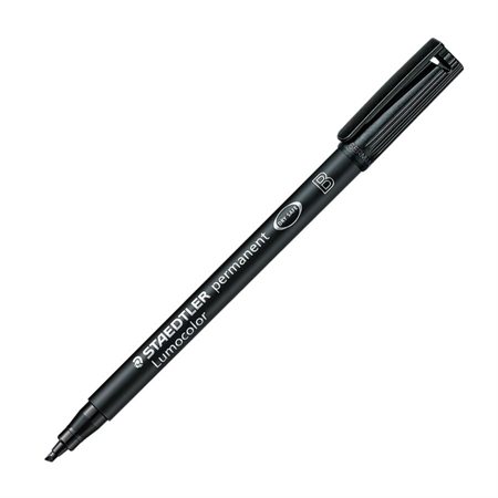 Lumocolor® Permanent Marker Chisel. 2.5 mm black